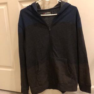 Element hooded zippered sweatshirt. Brown, gray and blue . Size xl